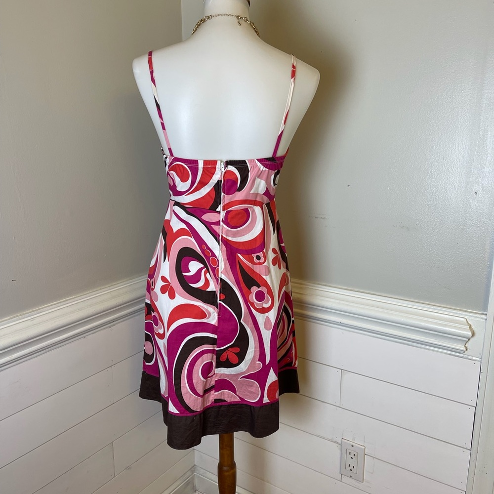 City Triangles Retro Print Dress 7 jr. FREE SHIP - Picture 4 of 5